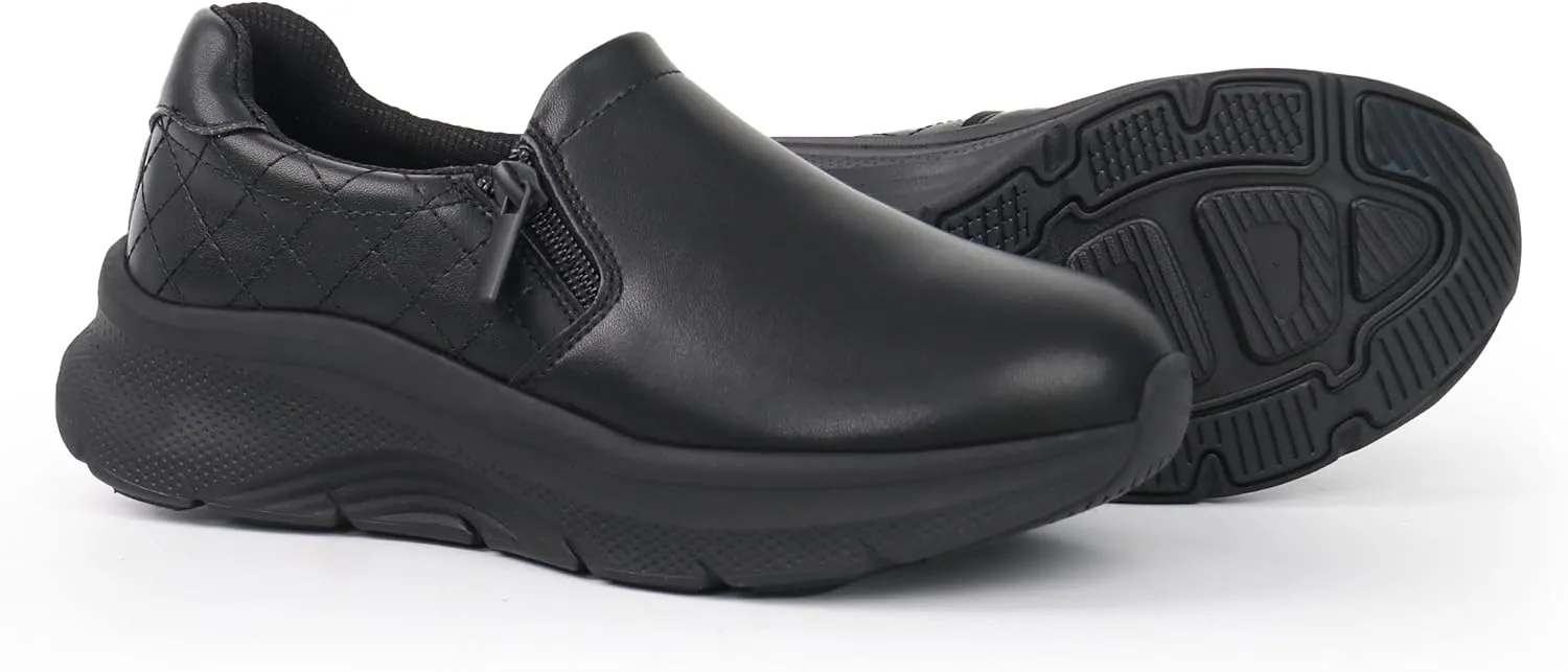 Hawkwell Women's Slip On Arch Support Comfortable Nurse Shoes Slip Resistant Lightweight Work Shoes