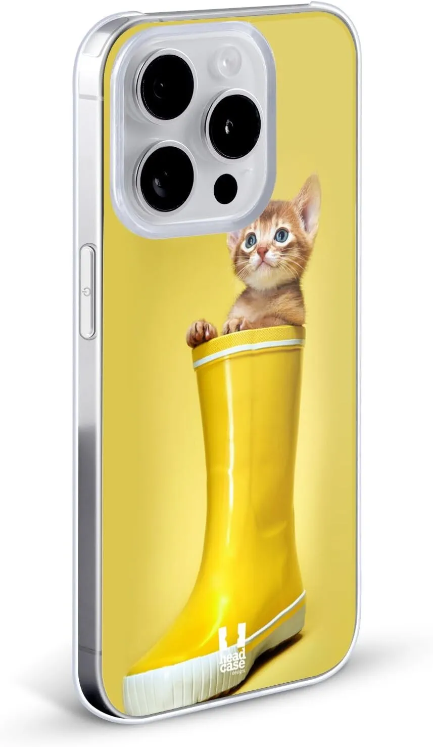 Head Case Designs Abyssinian Kitty in A Boot Funny Animals Hard Back Case Compatible with Apple iPhone 16 Pro Max
