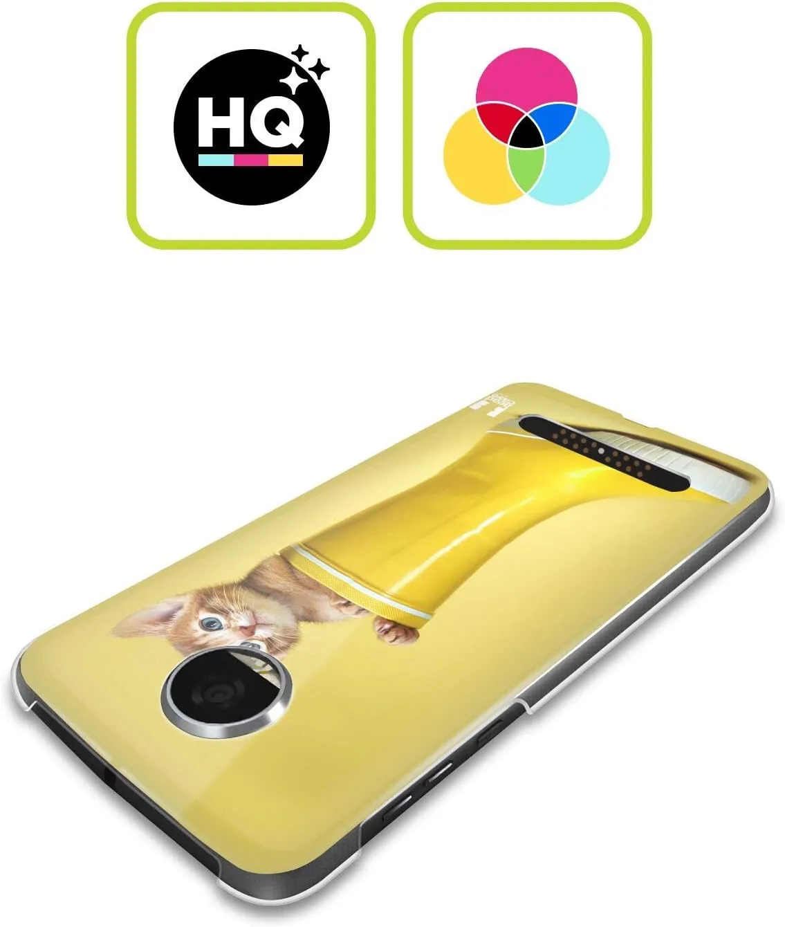 Head Case Designs Abyssinian Kitty in A Boot Funny Animals Hard Back Case Compatible with Motorola Razr 40 / Razr 2023