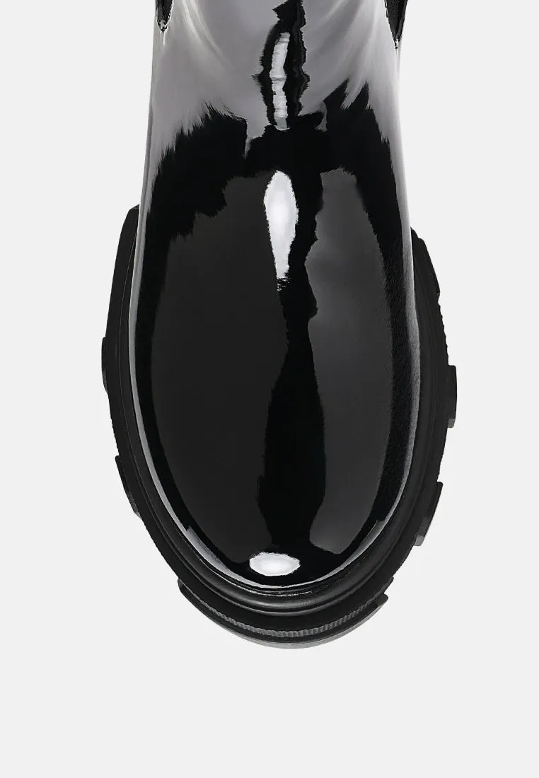 High Ankle Chunky Chelsea Boots