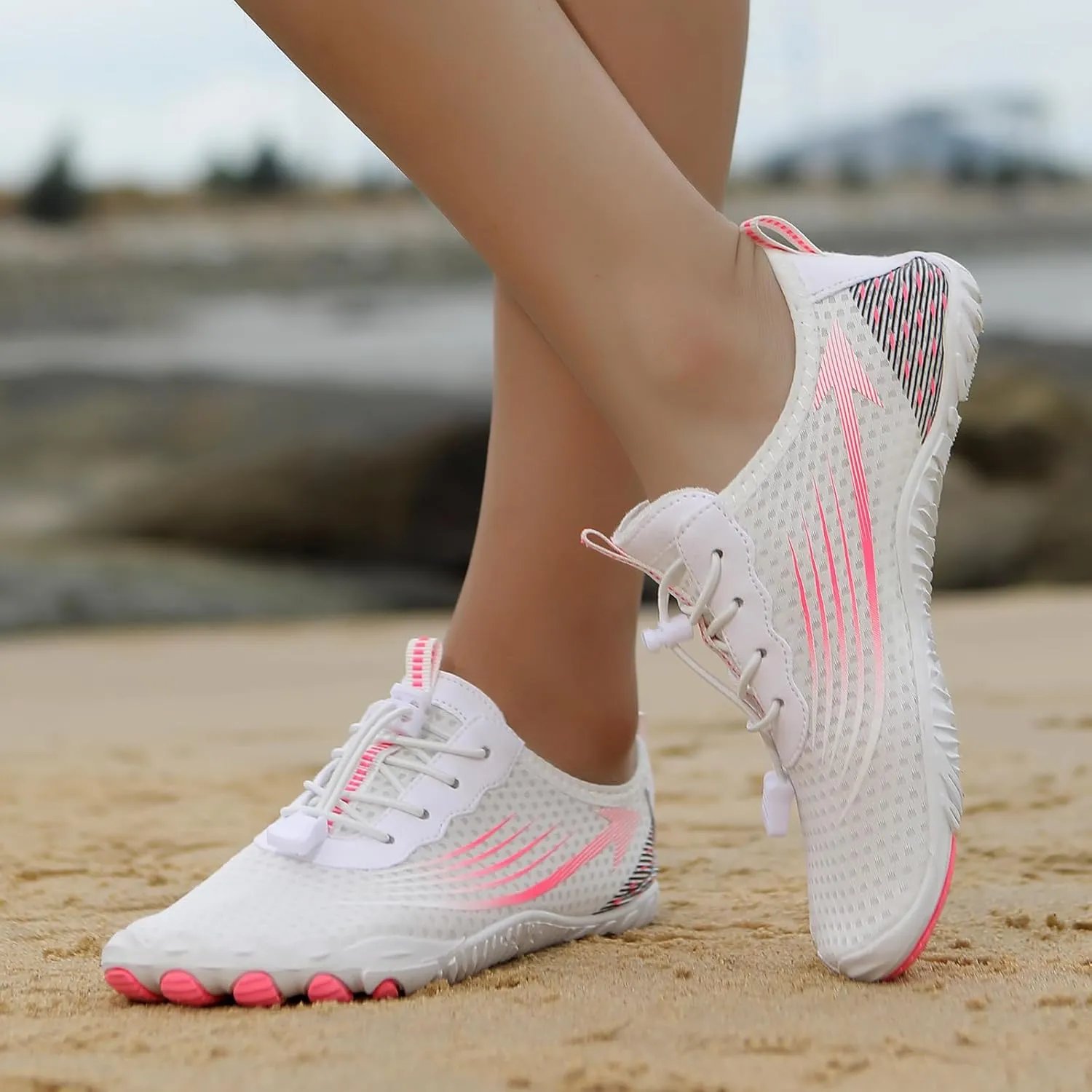 Hiking Shoes Women Waterproof Lightweight Hiking Barefoot Water Shoes Women Wide Feet Toe Box Quick Dry Aqua Swim Barefoot Shoe for Outdoor Fishing Breathable Lightweight Going Out Footwear