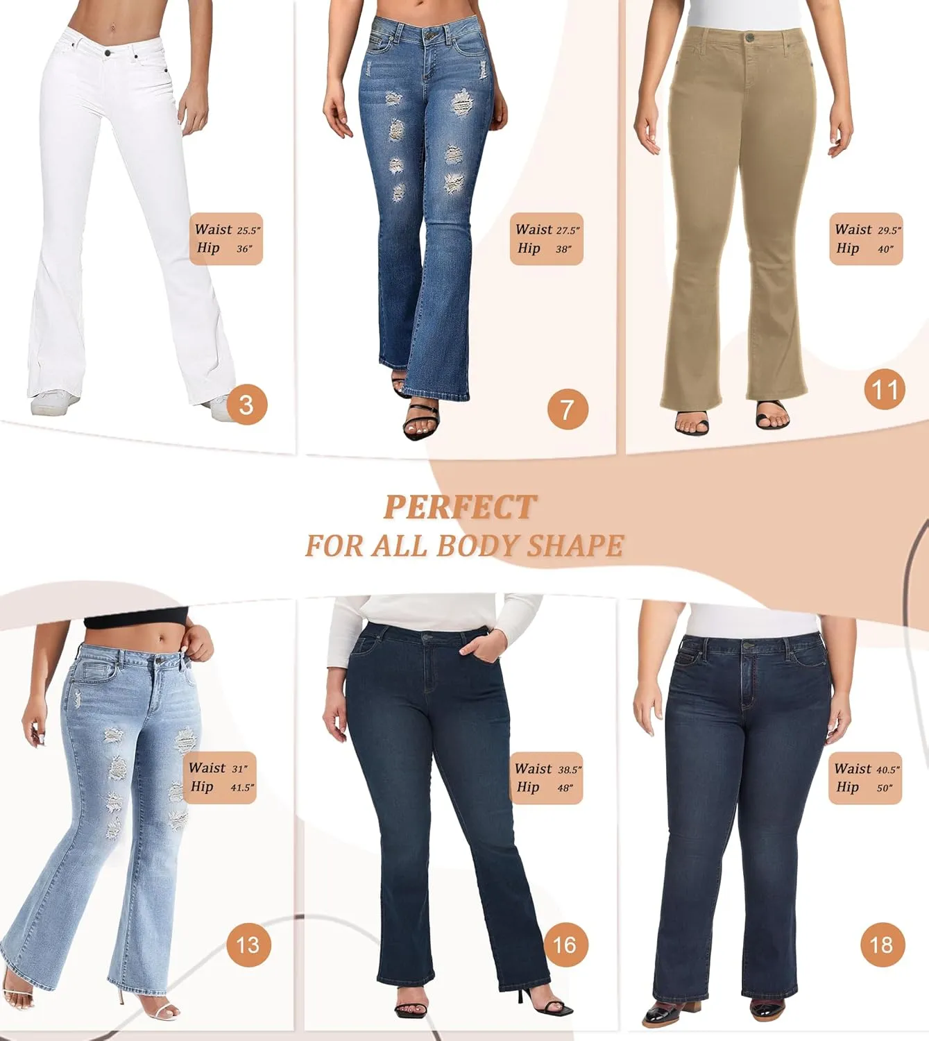 Hybrid & Company Women's Slim Boot Cut Stretch Pants