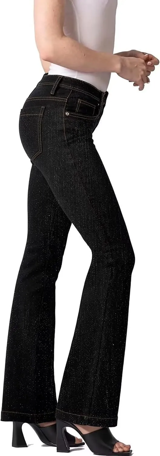 Hybrid & Company Women's Slim Boot Cut Stretch Pants