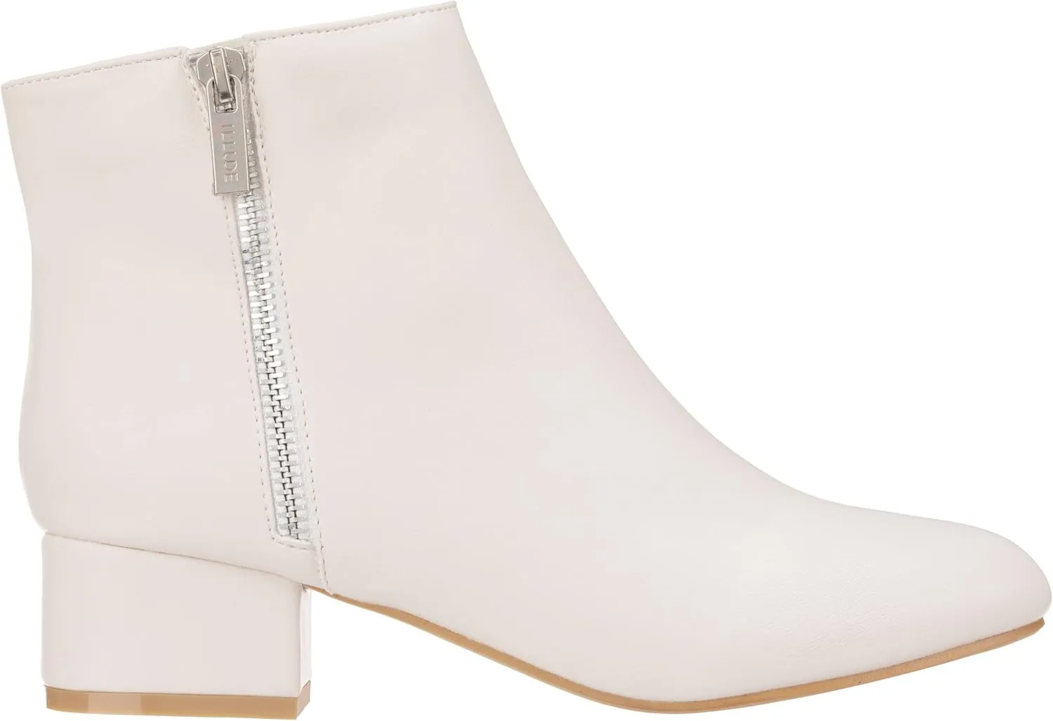 ILLUDE Women's Low Heel Ankle Boot - Casual Zip Up Bootie - Comfortable Everyday Round Toe Bootie - Chaya