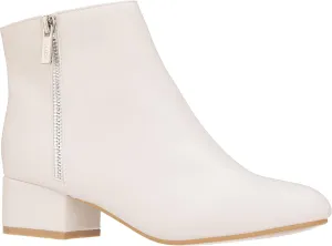 ILLUDE Women's Low Heel Ankle Boot - Casual Zip Up Bootie - Comfortable Everyday Round Toe Bootie - Chaya
