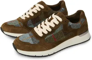 Islander The Rosie Sneakers for Women, Suede & Harris Tweed