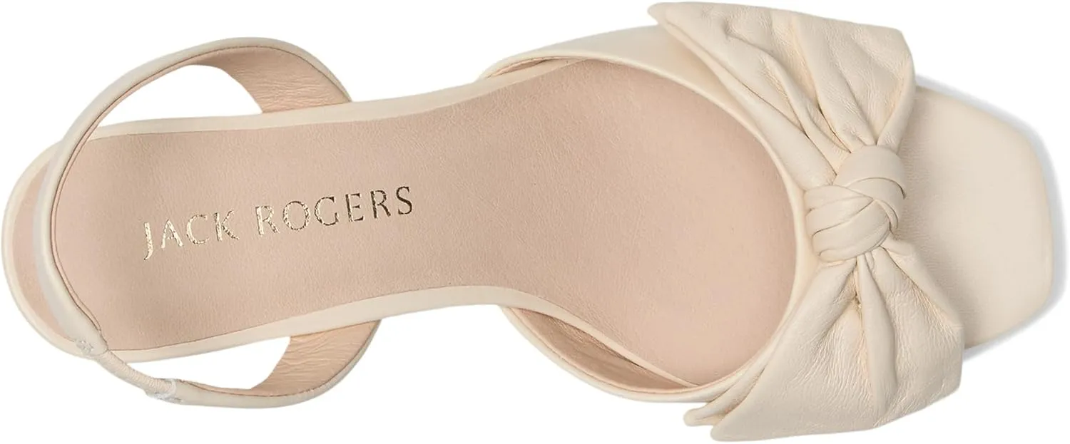 Jack Rogers Women's Eloise Bow Slingback Heeled Sandal