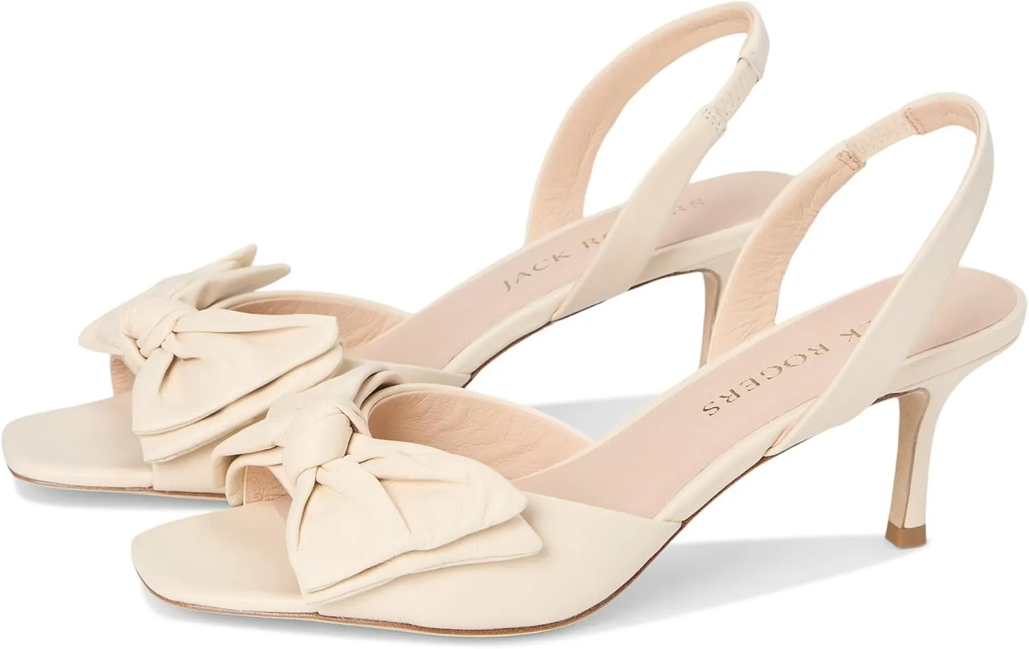 Jack Rogers Women's Eloise Bow Slingback Heeled Sandal