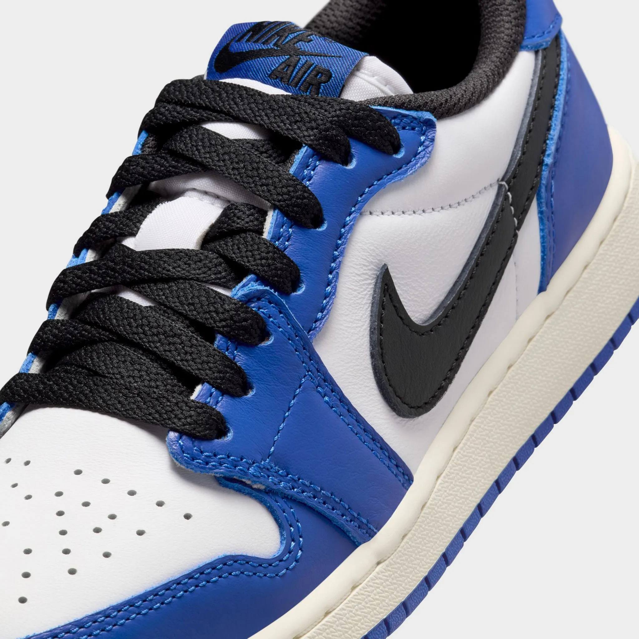 Jordan 1 Low OG GS White / Black - Game Royal