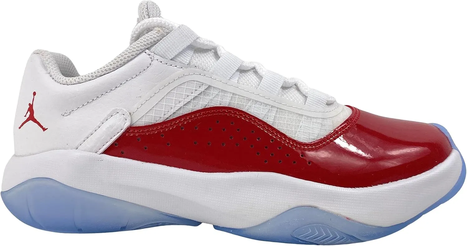 Jordan Air 11 Comfort Low Sneakers (GS) in White/Gym Red-Black
