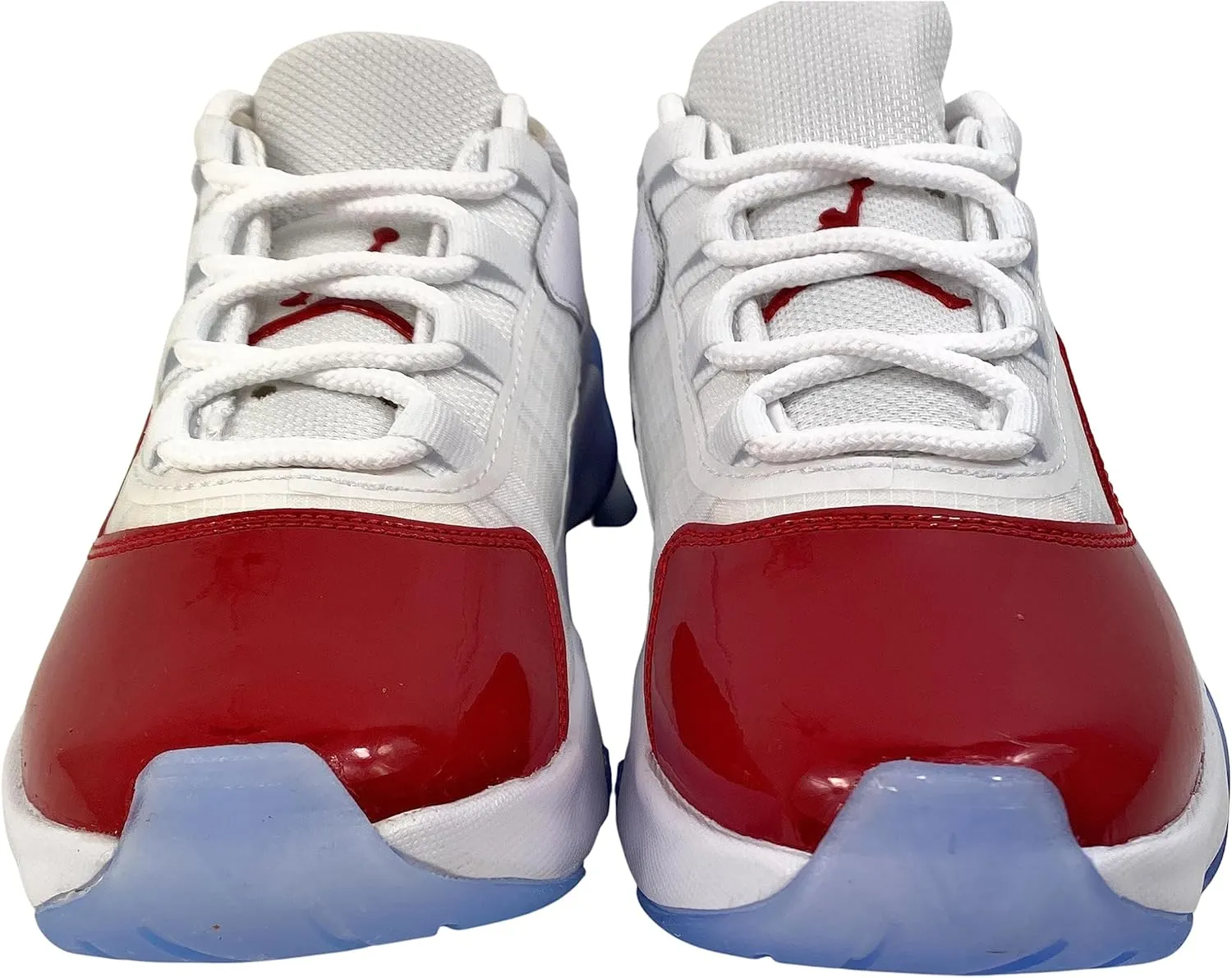Jordan Air 11 Comfort Low Sneakers (GS) in White/Gym Red-Black