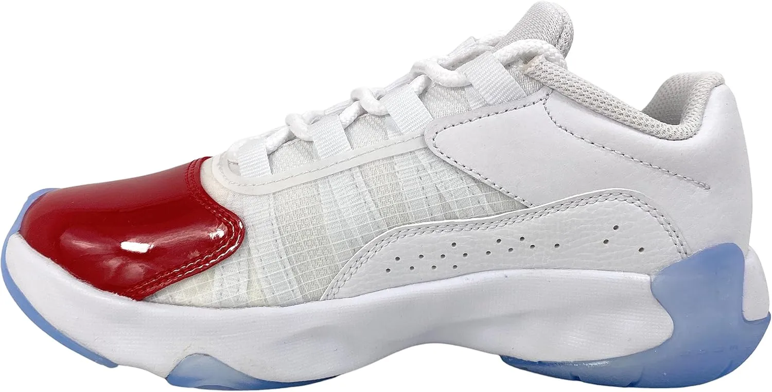 Jordan Air 11 Comfort Low Sneakers (GS) in White/Gym Red-Black