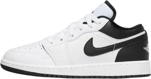 Jordan Big Kid's 1 Low White/Black-White (553560 132)
