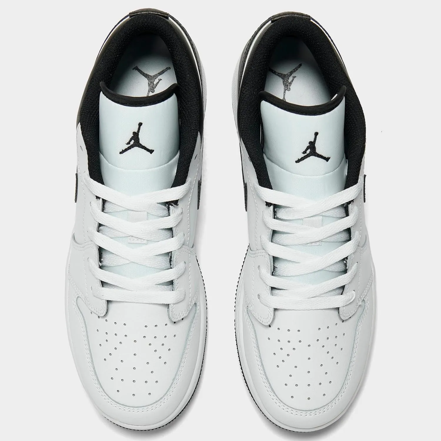 Jordan Big Kid's 1 Low White/Black-White (553560 132)