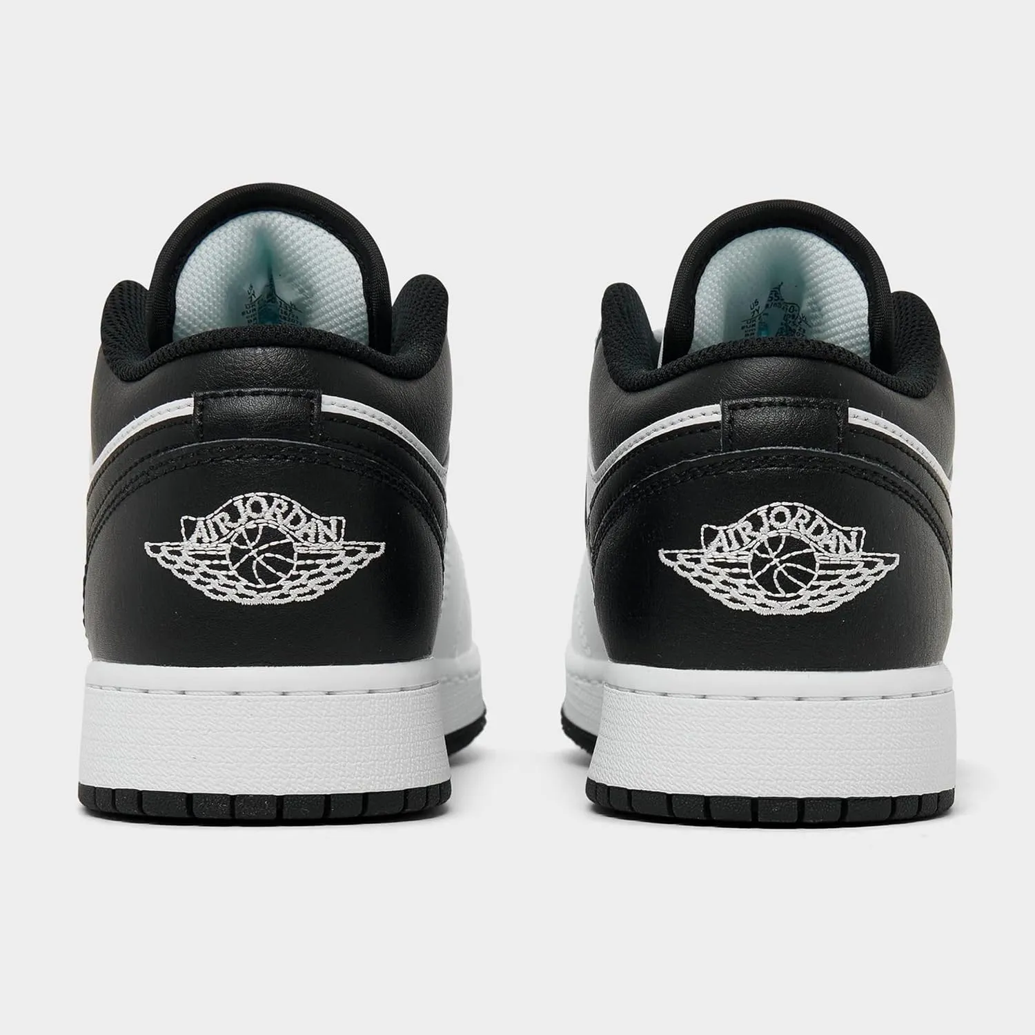 Jordan Big Kid's 1 Low White/Black-White (553560 132)