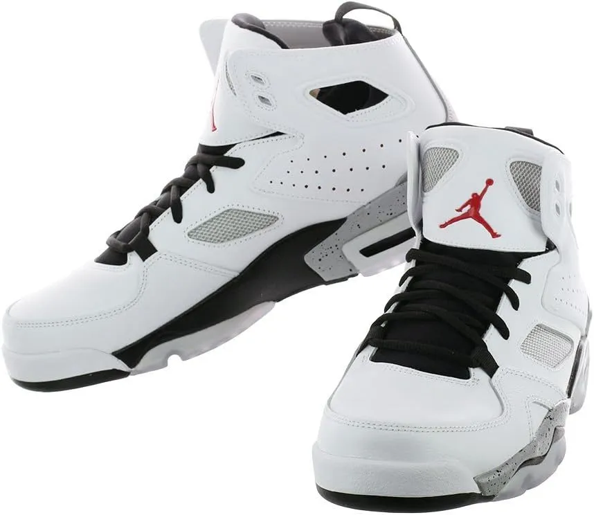 Jordan Flight Club '91 Men's Shoes (555475-102, White/Black/Matte Silver/Gym Red)