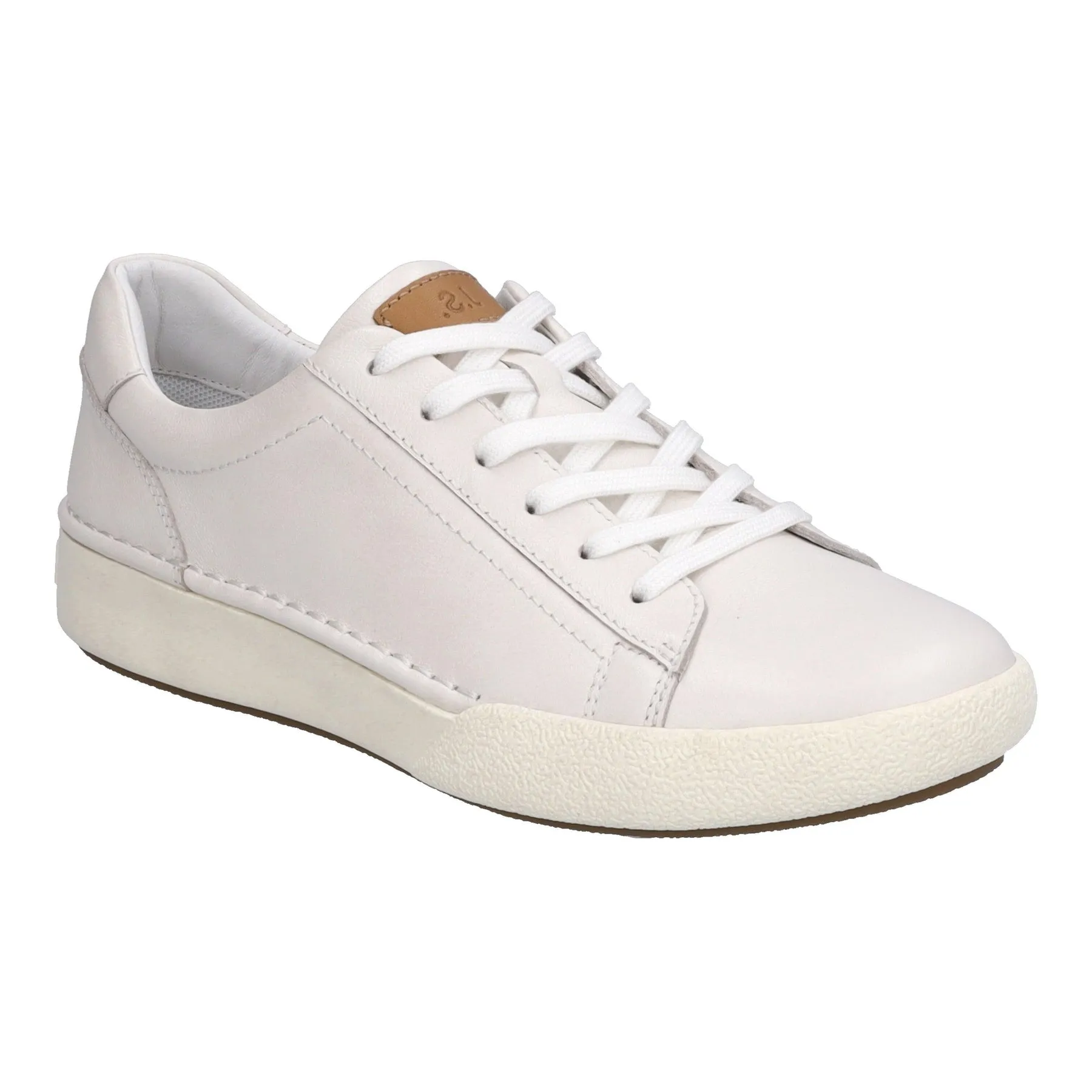 Josef Seibel Claire 01 Sneaker in White, Black & Hibiscus
