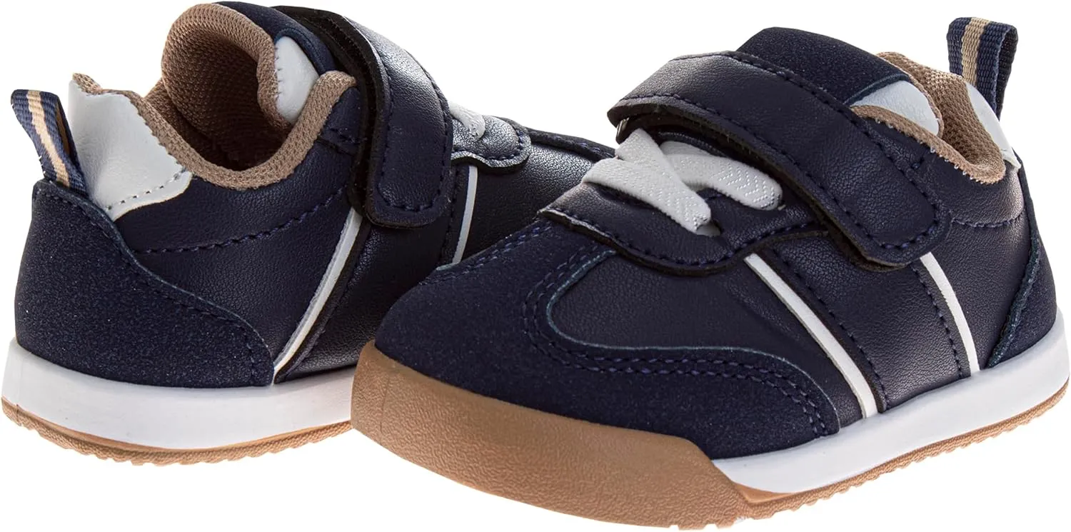 Josmo Baby Shoes Boys Girls First Walking Shoes Infant Sneakers Crib Shoes Slip On Shoes Size 3-5 Infant