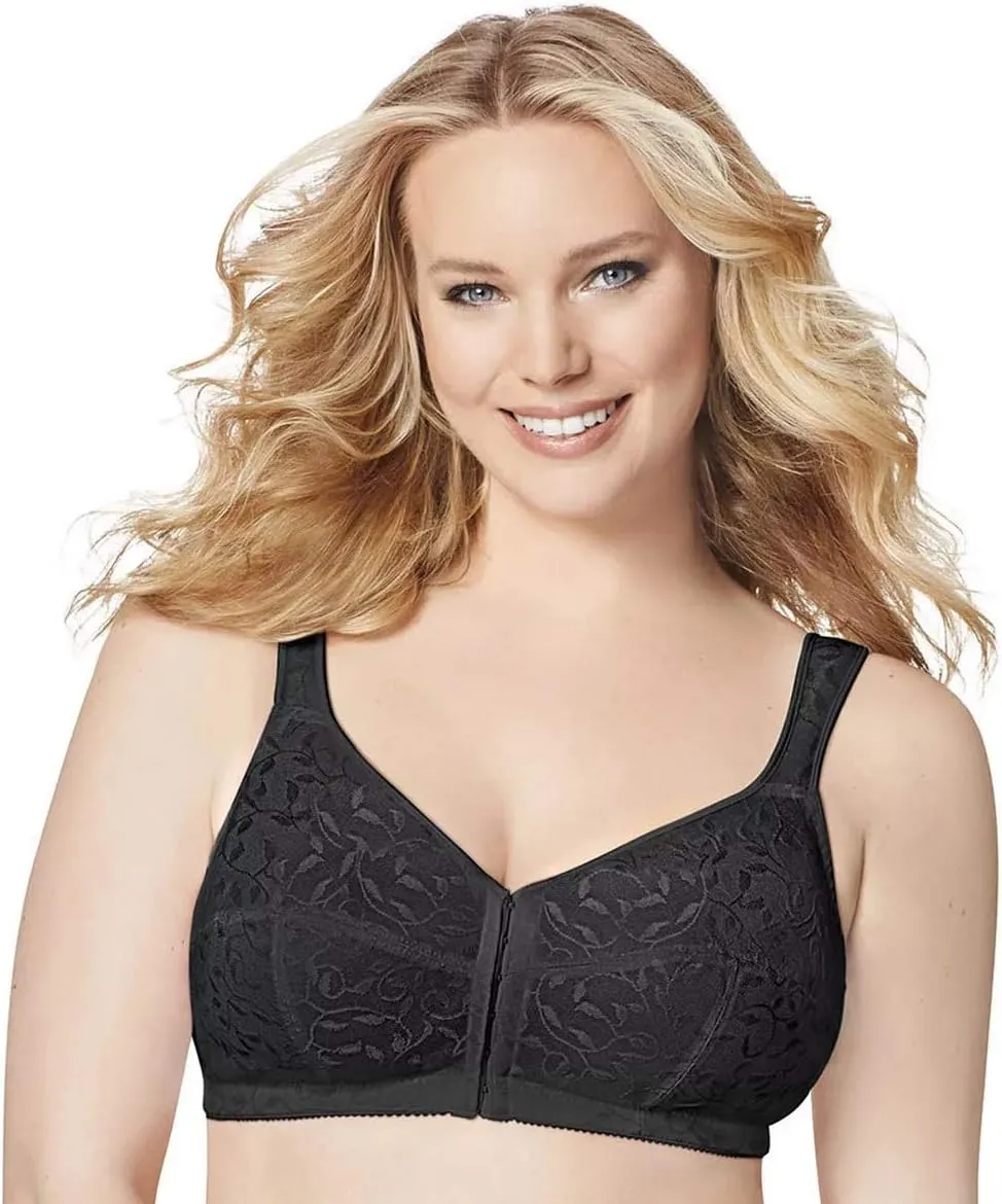 Just My Size Women's Easy On Front Close Wirefree Bra MJ1107