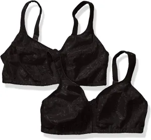 Just My Size Women's Easy On Front Close Wirefree Bra MJ1107