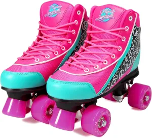 Kandy-Luscious Kid's Roller Skates - Comfortable Outdoor Children's Skates with Fun Colors & Designs