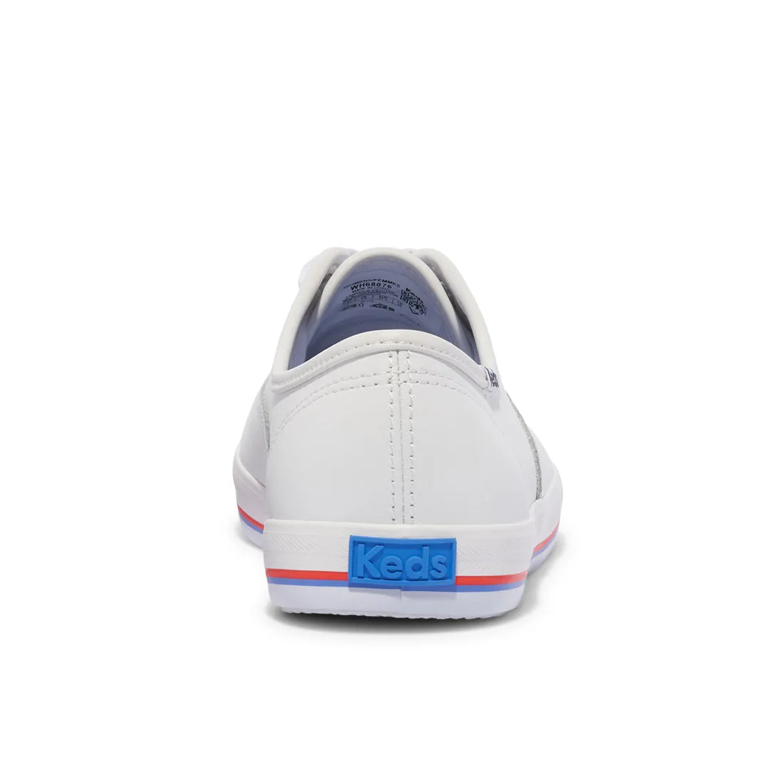Keds Womens' Champion Leather Bottom Foxing Stripe White/Red/Blue (WH68076)