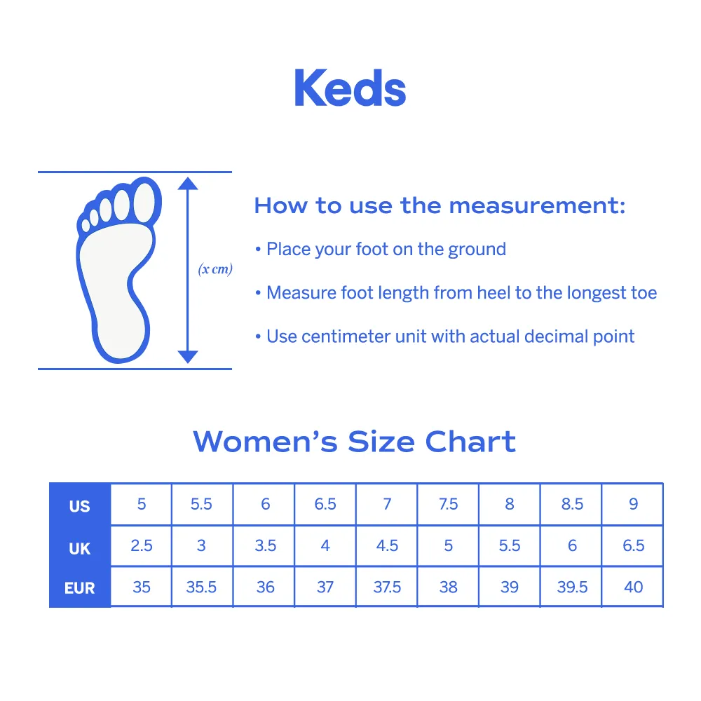 Keds Womens' Champion Leather Bottom Foxing Stripe White/Red/Blue (WH68076)