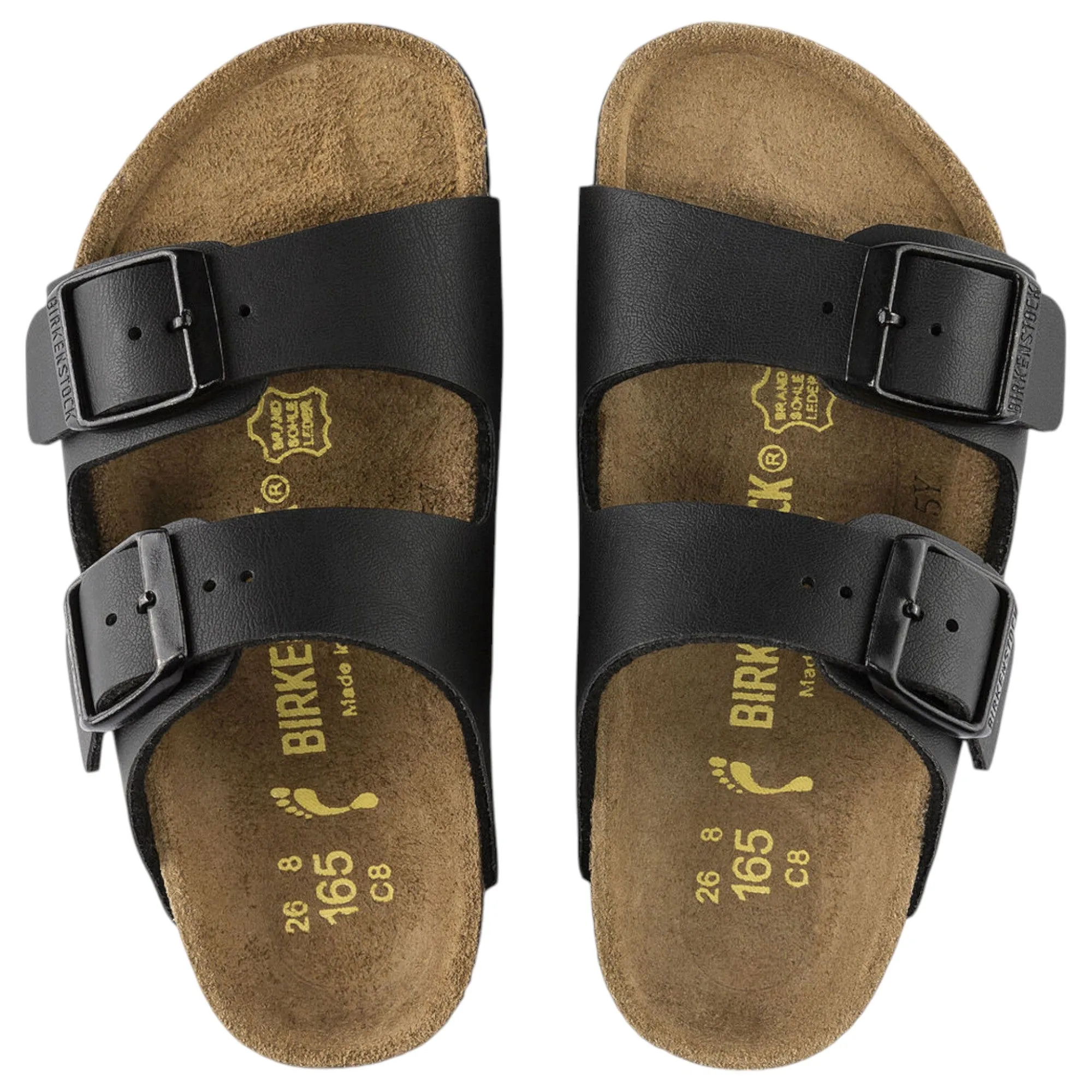 Kids Boys Birkenstock Arizona Birko-Flor Narrow Narrow Sandals Black