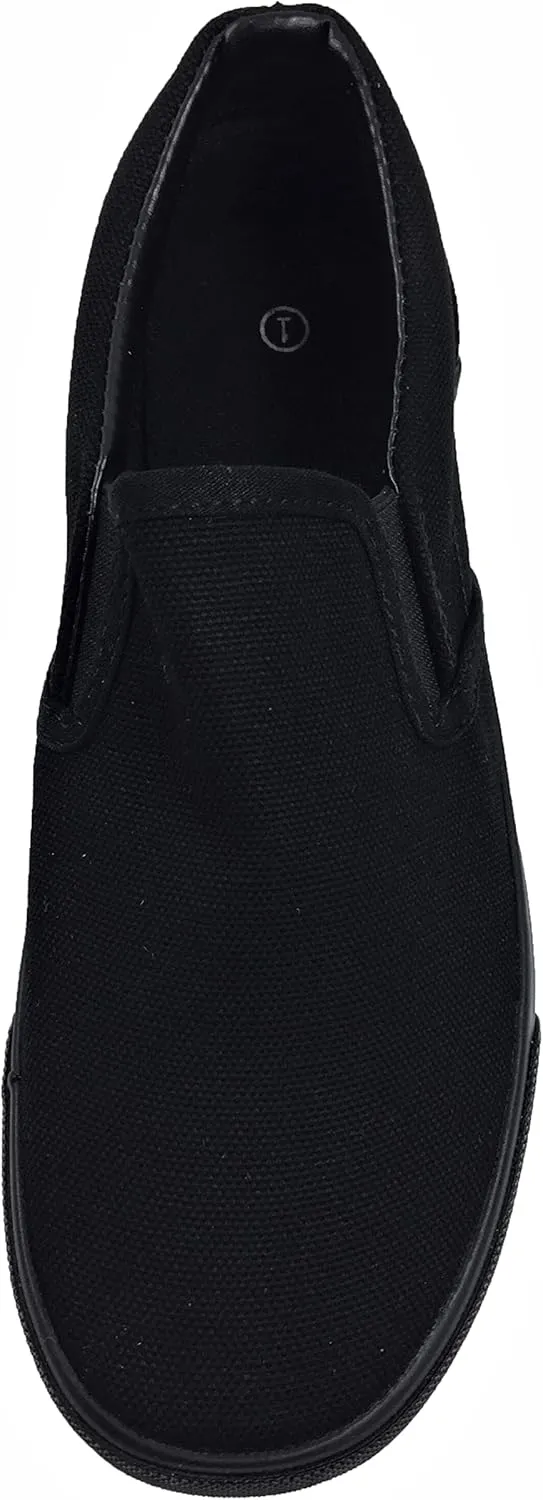 Kid's Classic Slip On Canvas Sneaker Skater Shoes