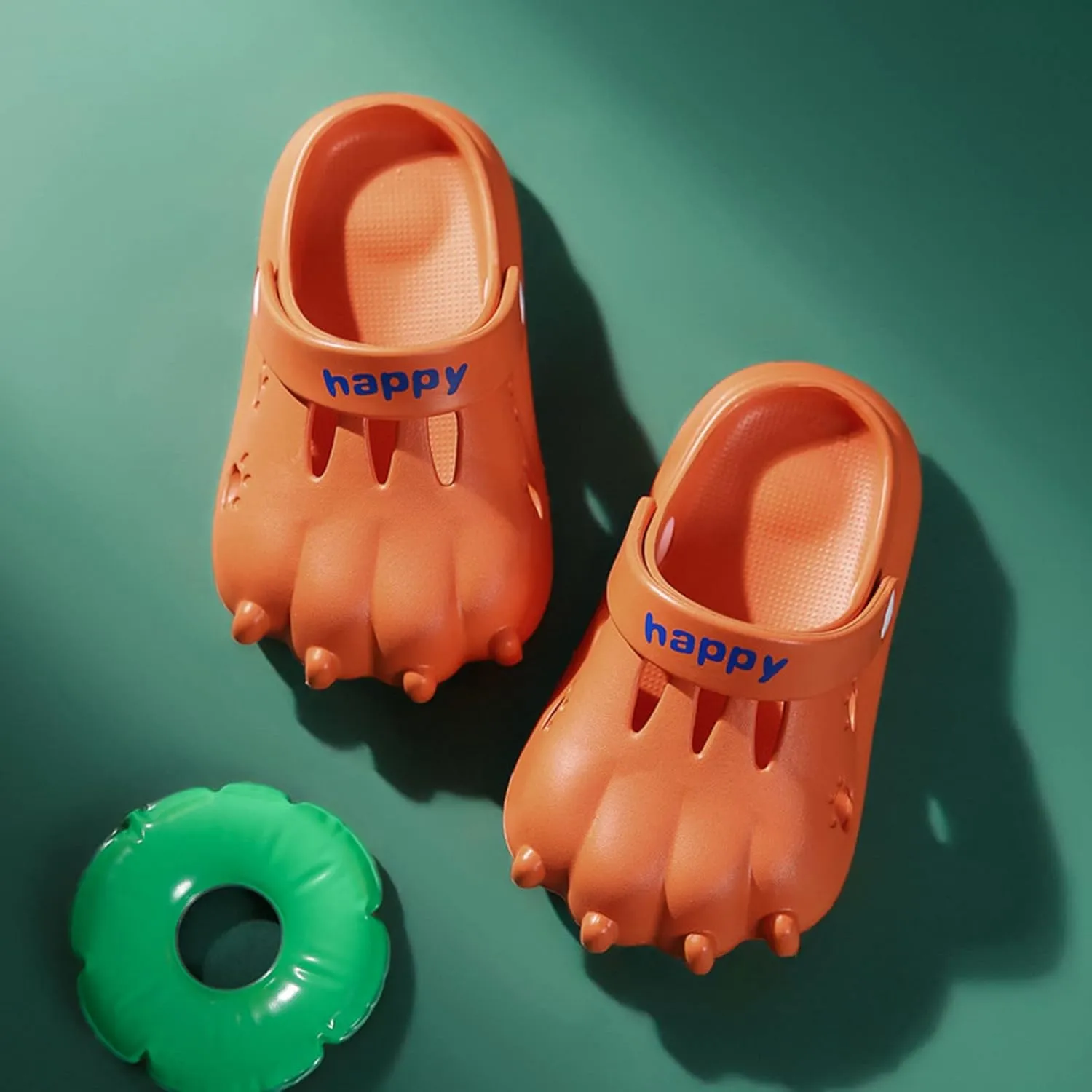 Kids Dinosaur Slippers Kids Garden Beach Dinosaur Clogs Summer Cute Indoor Toddler Close Toe Sandals Boys