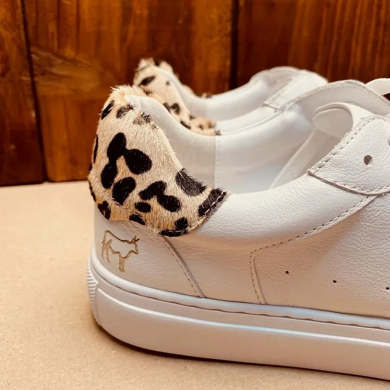 Kingsley Heath Wild Court White/Leopard/White
