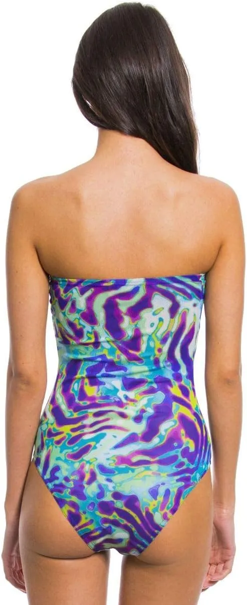 Kiniki Coral Tan Through Tube Swimsuit