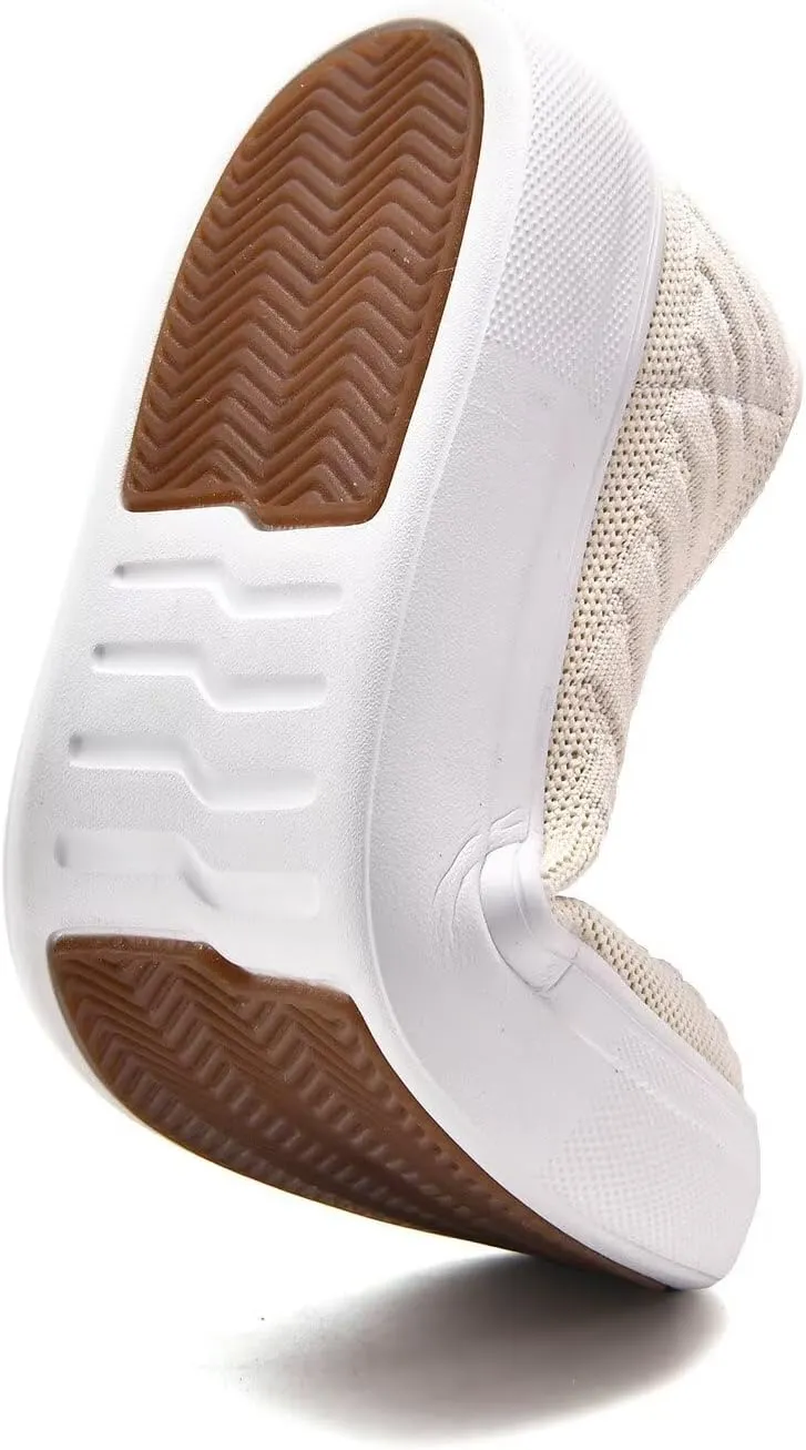 konhill Loafers for Women Slip on Walking Shoes Knit Breathable Tennis Work Comfortable Casual Fashion Sneakers