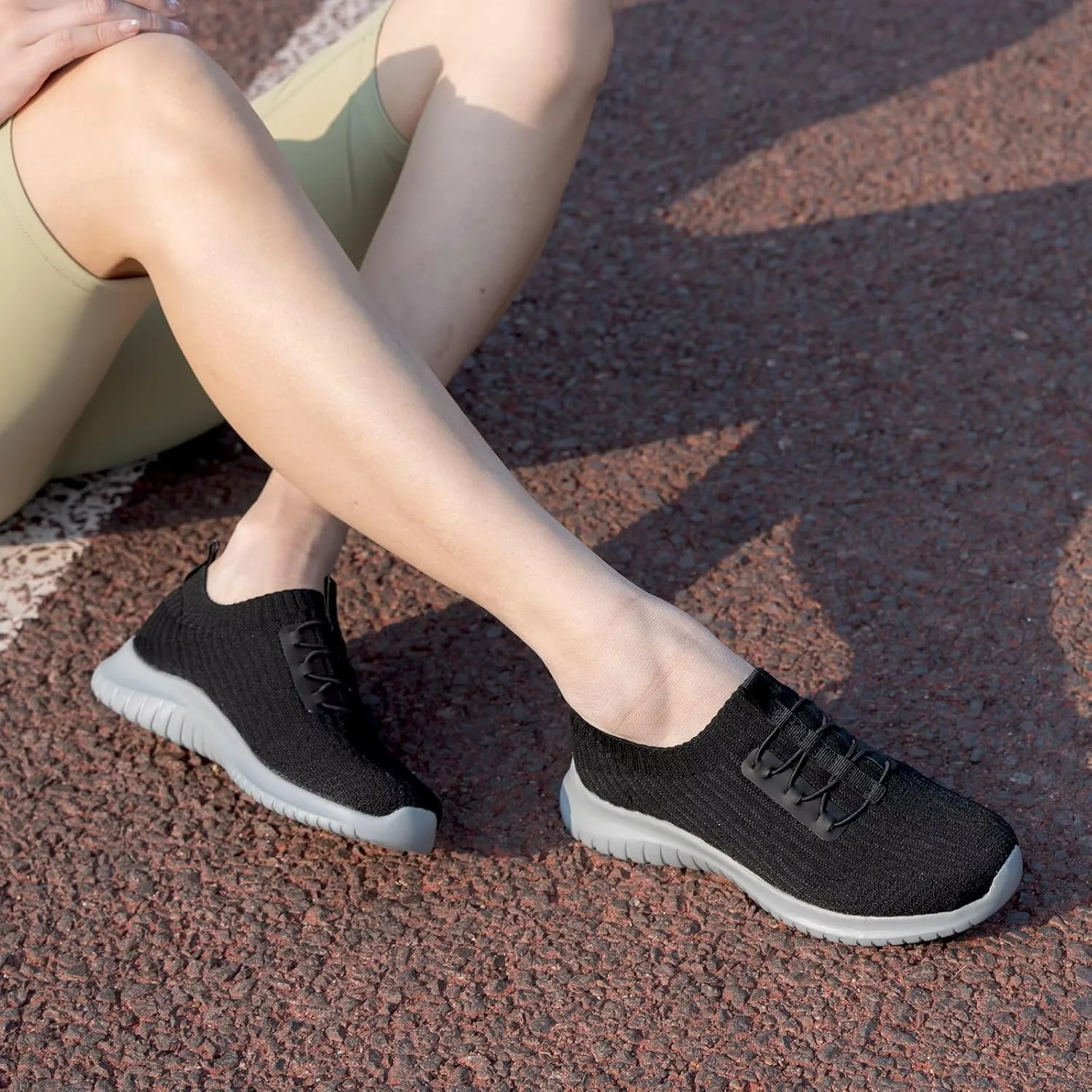 konhill Women's Comfortable Walking Shoes - Tennis Athletic Casual Slip on Sneakers