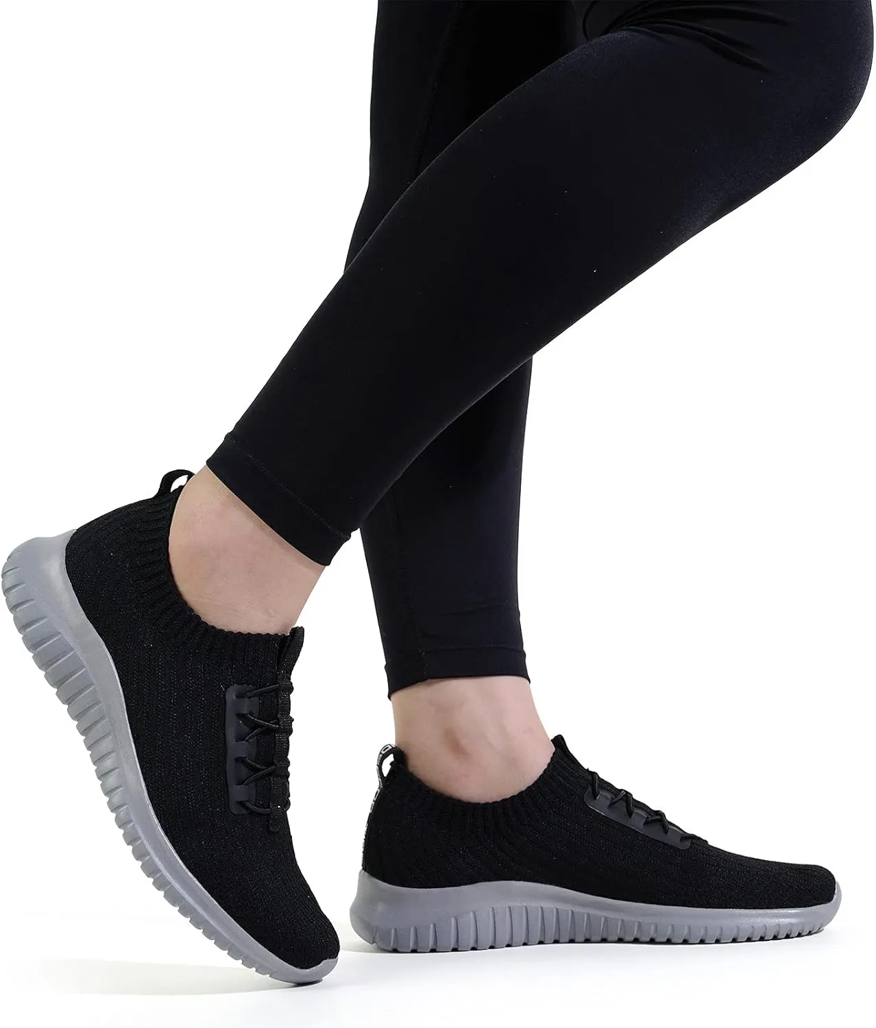 konhill Women's Comfortable Walking Shoes - Tennis Athletic Casual Slip on Sneakers