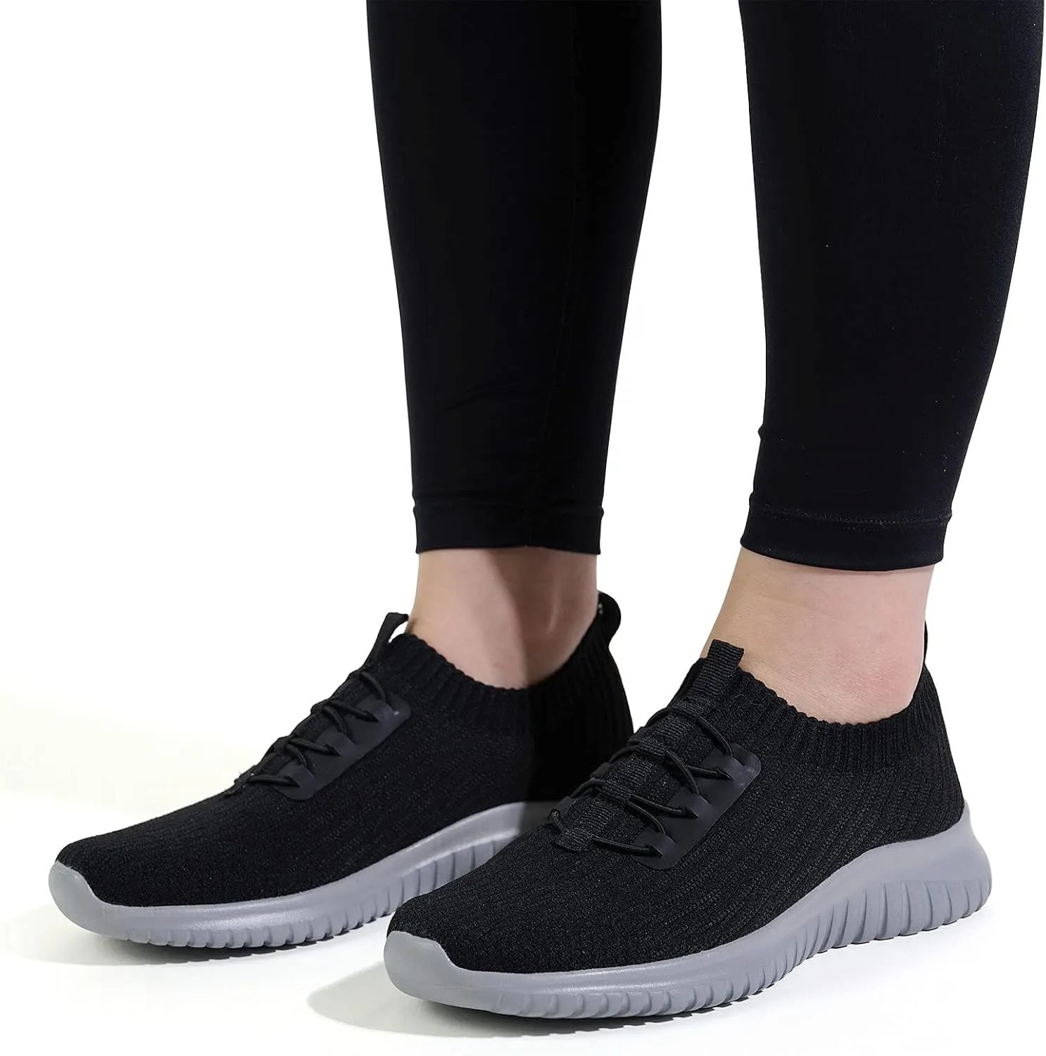 konhill Women's Comfortable Walking Shoes - Tennis Athletic Casual Slip on Sneakers