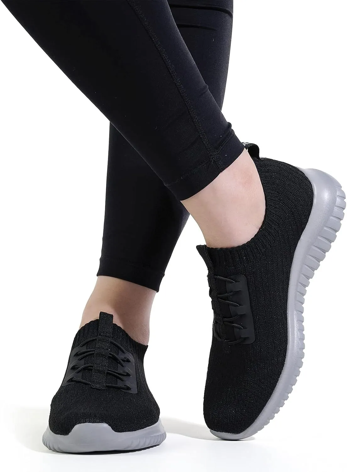 konhill Women's Comfortable Walking Shoes - Tennis Athletic Casual Slip on Sneakers