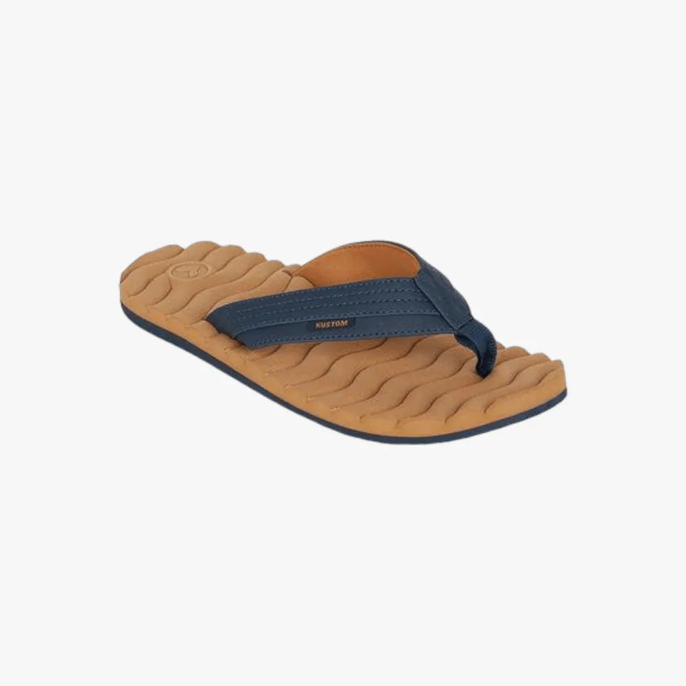 Kustom Mens Hummer  Sandal Navy Tobacco