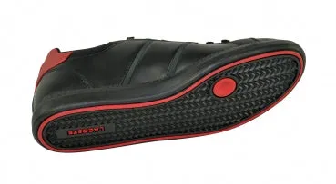 Lacoste Men's Graduate CTS Black/Red Leather Sneakers