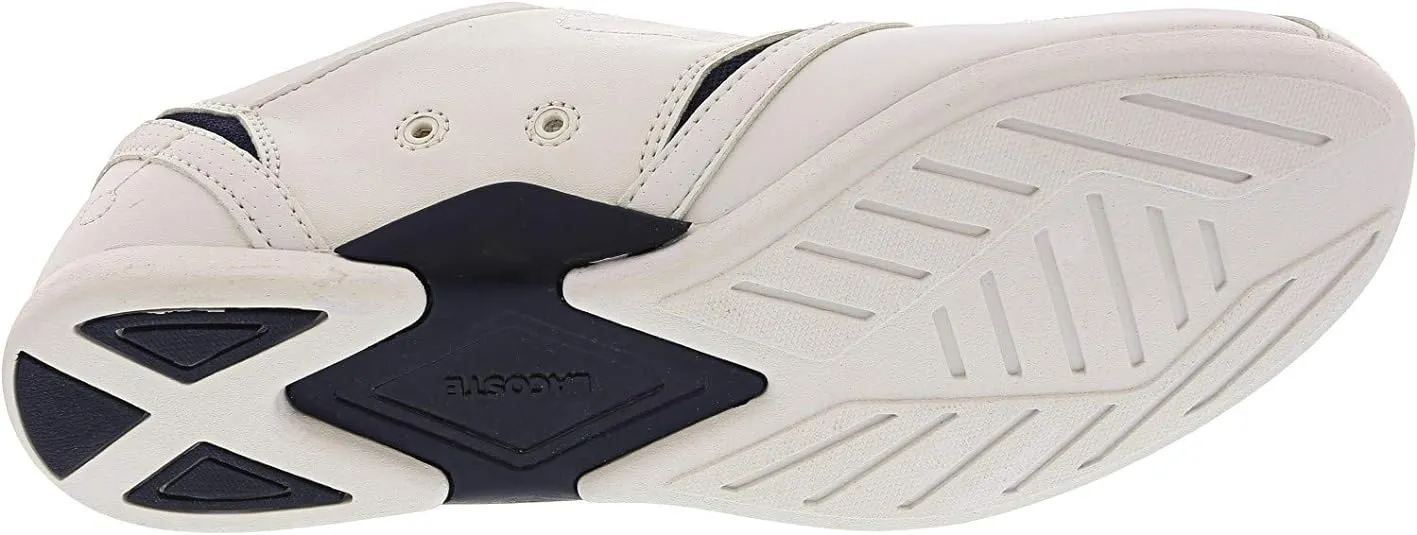 Lacoste Men's Protect Cor SPJ Syn White/Dark Blue Ankle-High Fashion Sneaker