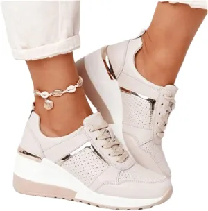 Ladmiple Shoes For Women Slip On Sneakers Breathe Walking Shoes Fashion Comfort Non Slip Platform Running Tennis Shoes