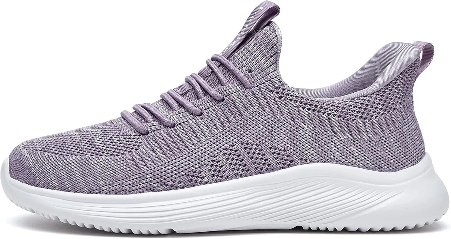 Lamincoa Womens Walking Shoes Slip On Lightweight Memory Foam Cheer Sneakers for Tennis Gym Running Workout Yoga