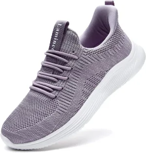 Lamincoa Womens Walking Shoes Slip On Lightweight Memory Foam Cheer Sneakers for Tennis Gym Running Workout Yoga