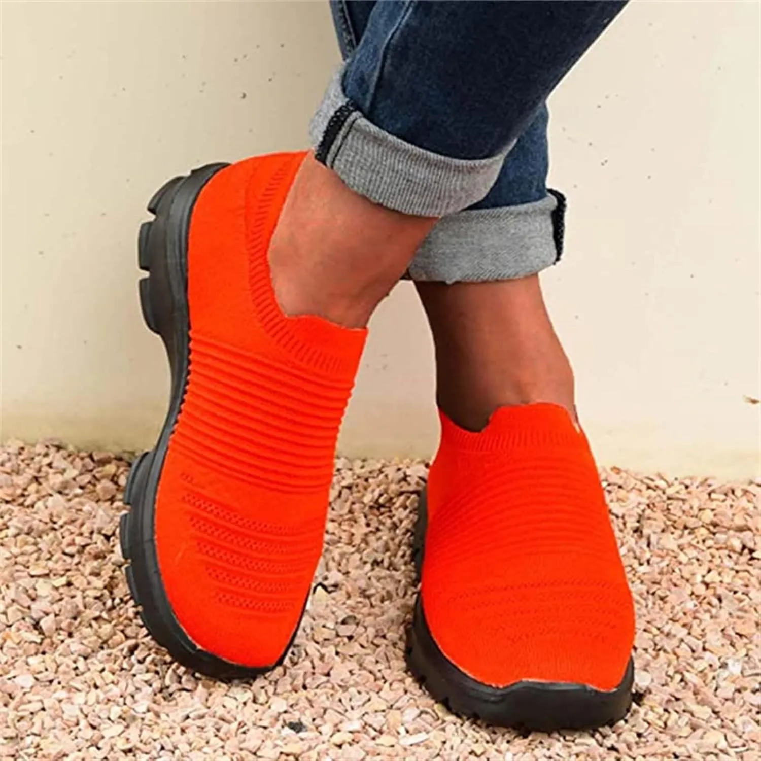 Lausiuoe Sneakers For Women Walking Shoes Comfortable Fashion Sneakers Breathable Casual Comfortable Lightweight Shoes