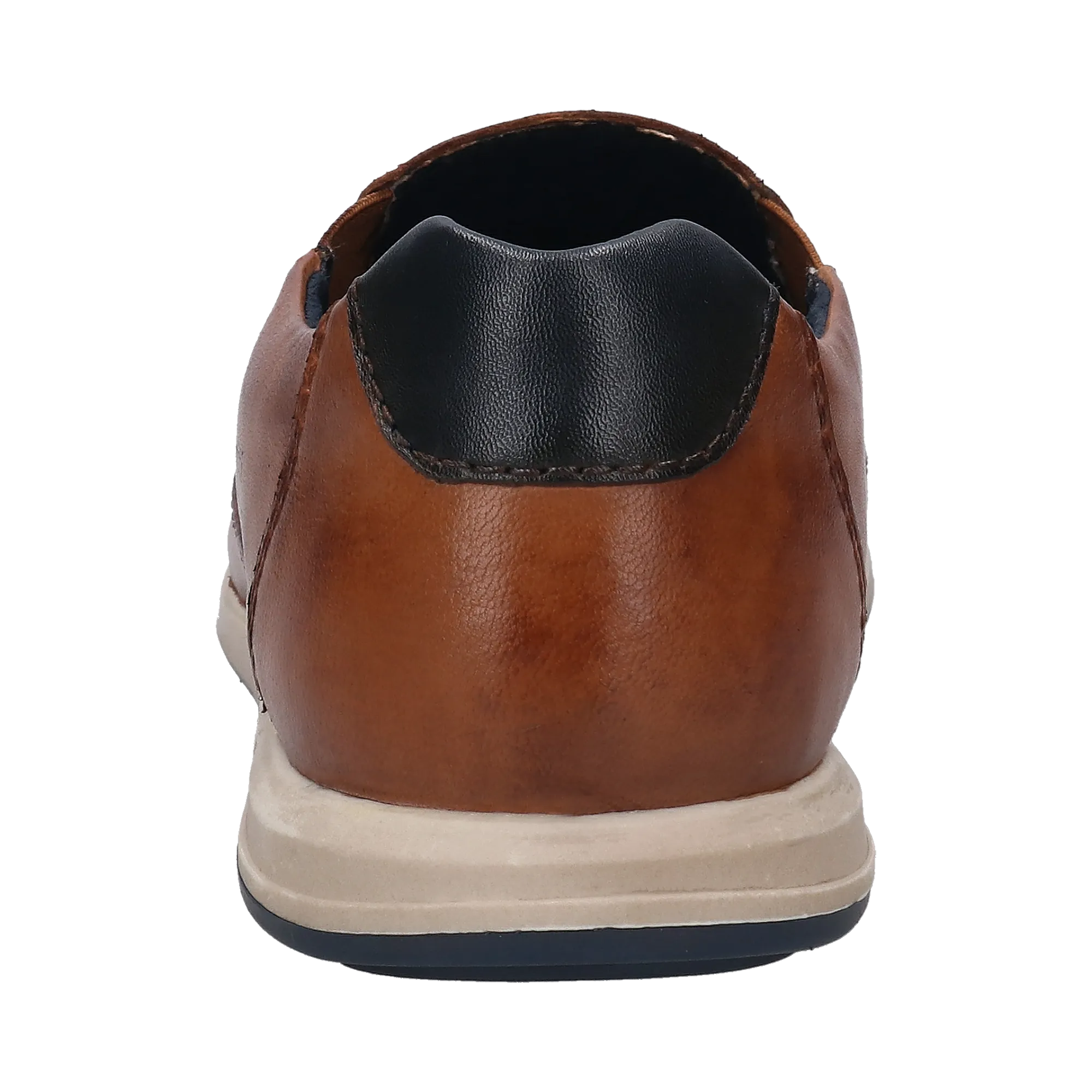 Leder Slip on cognac