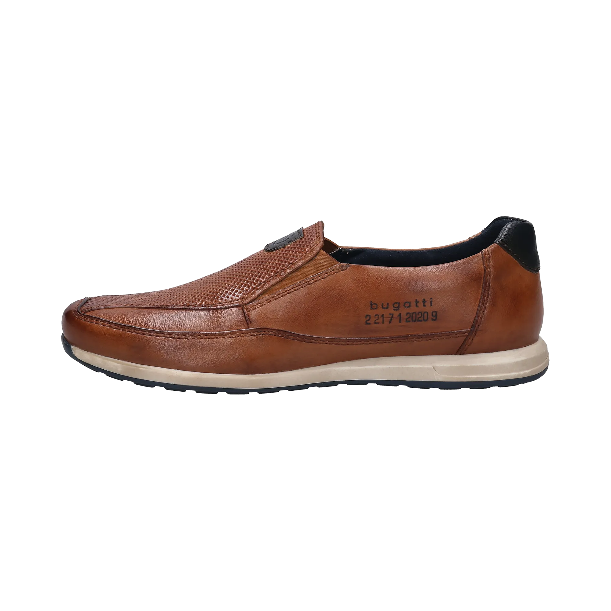 Leder Slip on cognac