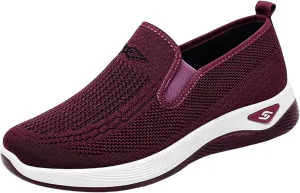 Lightweight Shoes for Women Casual Loafers Womens Slip On Deck Shoe Breathable Comfortable Work Walking Shoes Summer