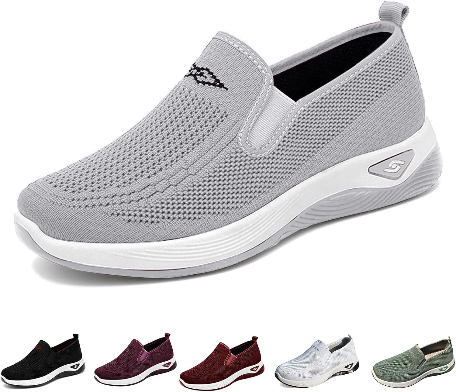Lightweight Shoes for Women Casual Loafers Womens Slip On Deck Shoe Breathable Comfortable Work Walking Shoes Summer