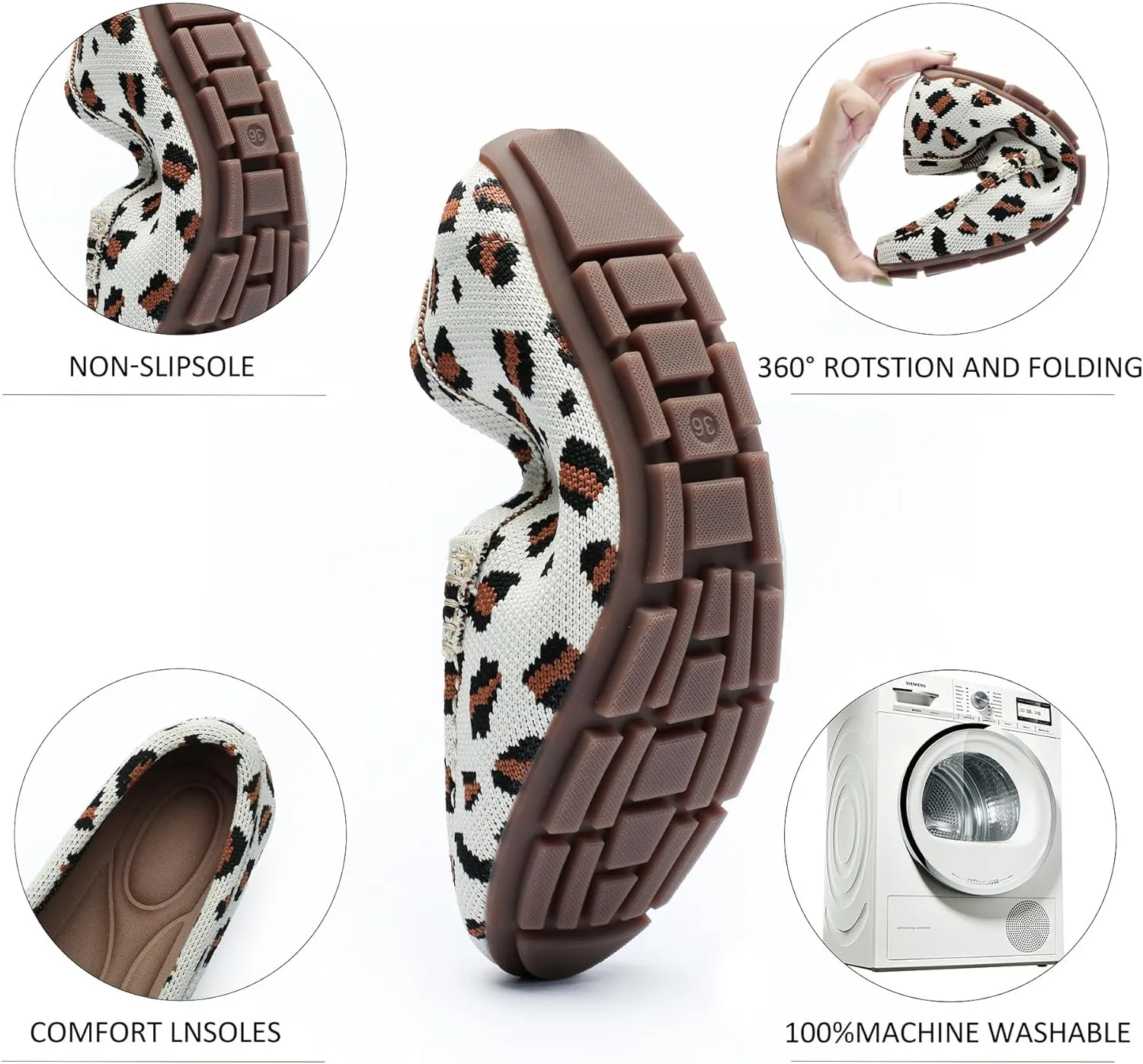 Loafers for Women Comfortable Breathable ShoeCasual Slip On Womens Driving Flats Shoes