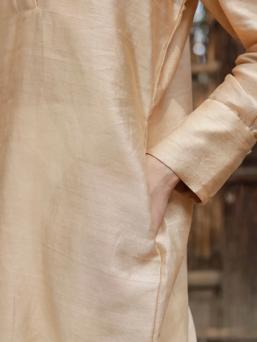 Long Slip On Easy Shirt With Asymmetrical Hem